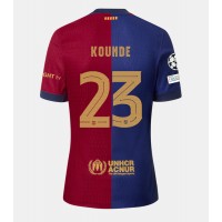 Stroje piłkarskie Barcelona Jules Kounde #23 Koszulka Podstawowej 2024-25 Krótki Rękaw